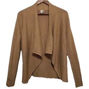 Sahalie Open Front Cardigan Brown Knit Textured Office‎ Academia career Medium